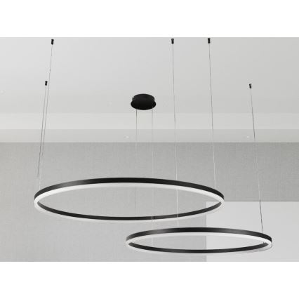 Dimbare LED hanglamp aan een koord LED/128W/230V 3000-6500K + afstandsbediening