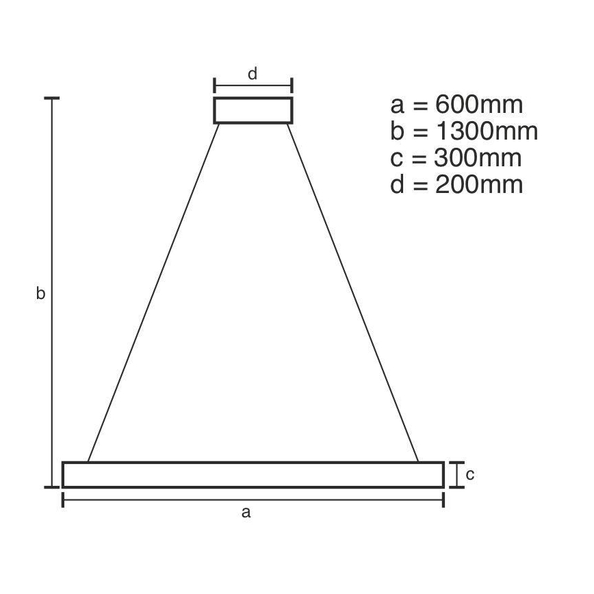 LED Dimbaar kristal Hanglamp aan een touw LED/130W/230V 3000-6500K goud + afstandsbediening