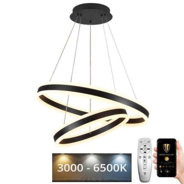 Dimbare LED hanglamp aan een koord LED/135W/230V 3000-6500K diameter 60 cm + afstandsbediening