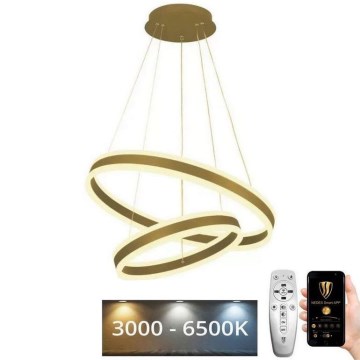 Dimbare LED hanglamp aan een koord LED/135W/230V 3000-6500K diameter 60 cm + afstandsbediening