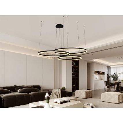 Dimbare LED hanglamp aan een koord LED/170W/230V 3000-6500K + afstandsbediening