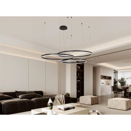 Dimbare LED hanglamp aan een koord LED/170W/230V 3000-6500K + afstandsbediening