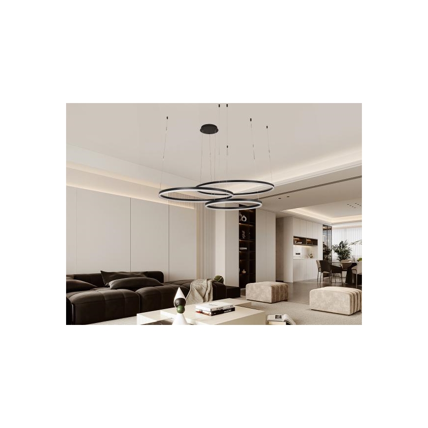 Dimbare LED hanglamp aan een koord LED/170W/230V 3000-6500K + afstandsbediening