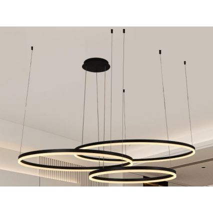 Dimbare LED hanglamp aan een koord LED/170W/230V 3000-6500K + afstandsbediening