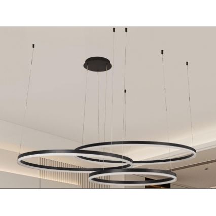 Dimbare LED hanglamp aan een koord LED/170W/230V 3000-6500K + afstandsbediening