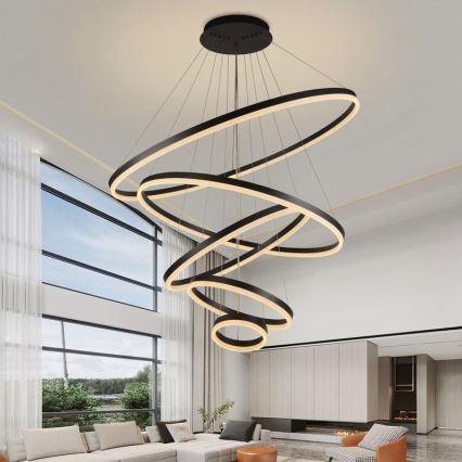 Dimbare LED hanglamp aan een koord LED/210W/230V 3000-6500K diameter 100 cm + afstandsbediening