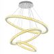 LED Dimbaar kristal Hanglamp aan een touw LED/210W/230V 3000-6500K zilver + afstandsbediening