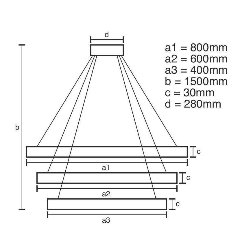 LED Dimbaar kristal Hanglamp aan een touw LED/210W/230V 3000-6500K zilver + afstandsbediening