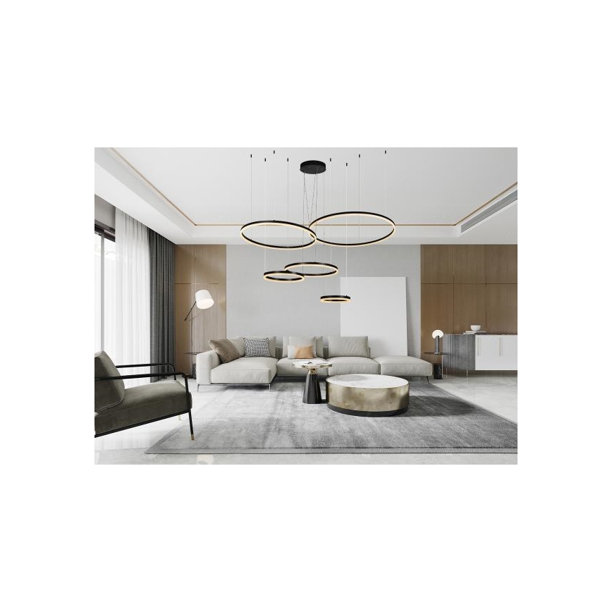 Dimbare LED hanglamp aan een koord LED/220W/230V 3000-6500K diameter 100 cm + afstandsbediening