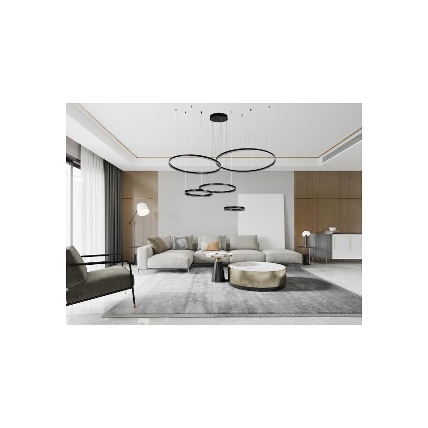 Dimbare LED hanglamp aan een koord LED/220W/230V 3000-6500K diameter 100 cm + afstandsbediening