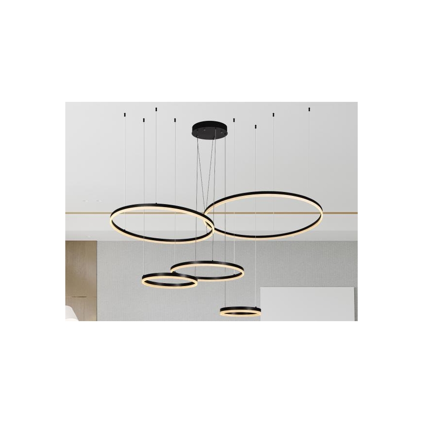 Dimbare LED hanglamp aan een koord LED/220W/230V 3000-6500K diameter 100 cm + afstandsbediening