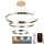 Dimbare LED hanglamp aan een koord LED/220W/230V 3000-6500K diameter 80 cm + afstandsbediening