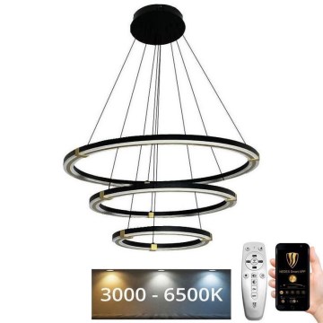 Dimbare LED hanglamp aan een koord LED/235W/230V 3000-6500K diameter 80 cm + afstandsbediening