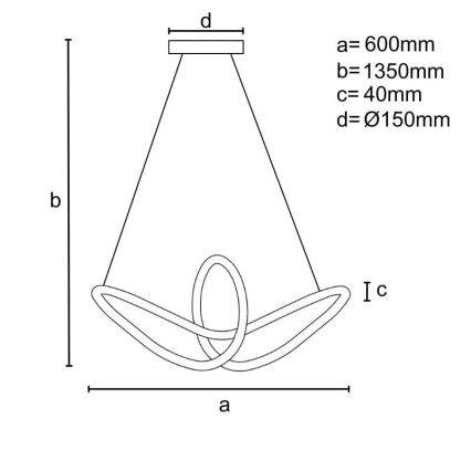 Dimbare LED hanglamp aan een koord LED/25W/230V 3000-6500K + afstandsbediening