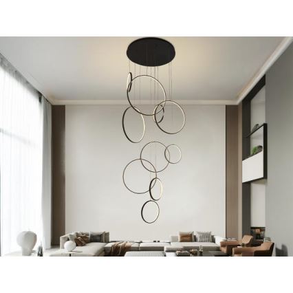 Dimbare LED hanglamp aan een koord LED/290W/230V 3000-6500K + afstandsbediening