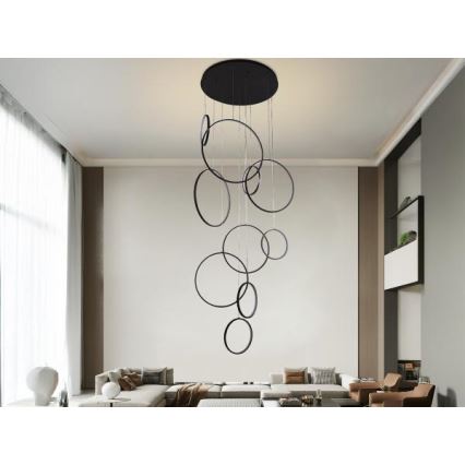 Dimbare LED hanglamp aan een koord LED/290W/230V 3000-6500K + afstandsbediening
