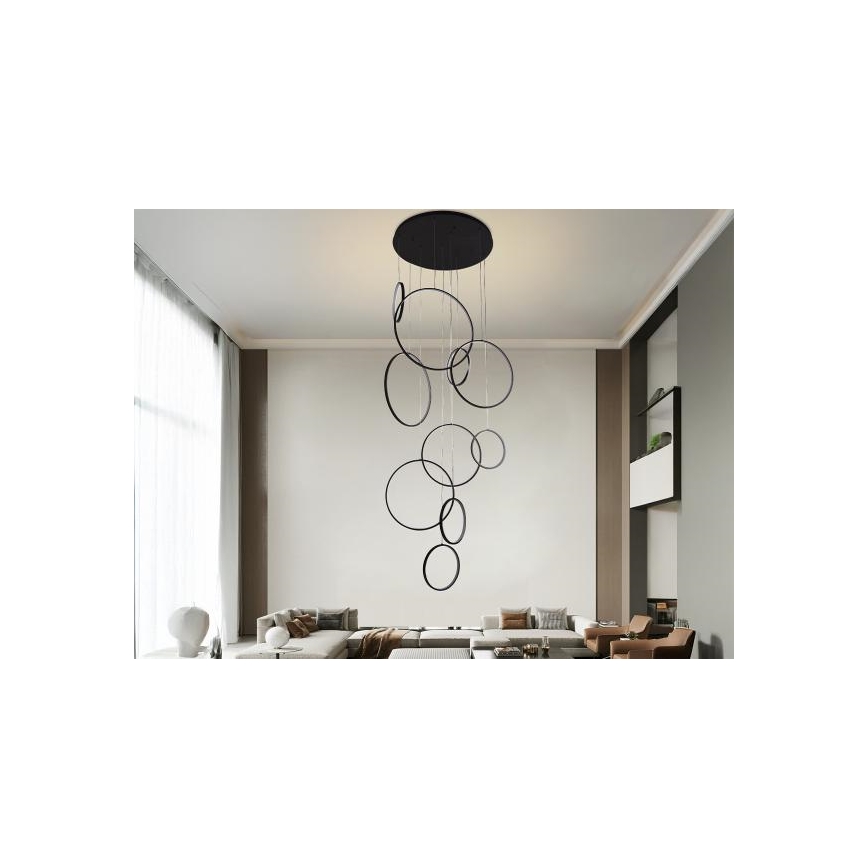 Dimbare LED hanglamp aan een koord LED/290W/230V 3000-6500K + afstandsbediening