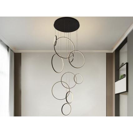 Dimbare LED hanglamp aan een koord LED/290W/230V 3000-6500K + afstandsbediening