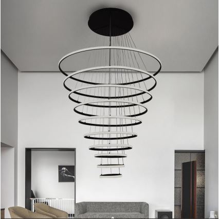 Dimbare LED hanglamp aan een koord LED/365W/230V 3000-6500K + afstandsbediening