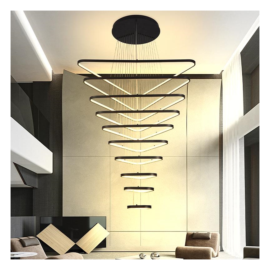 Dimbare LED hanglamp aan een koord LED/385W/230V 3000-6500K diameter 100 cm + afstandsbediening