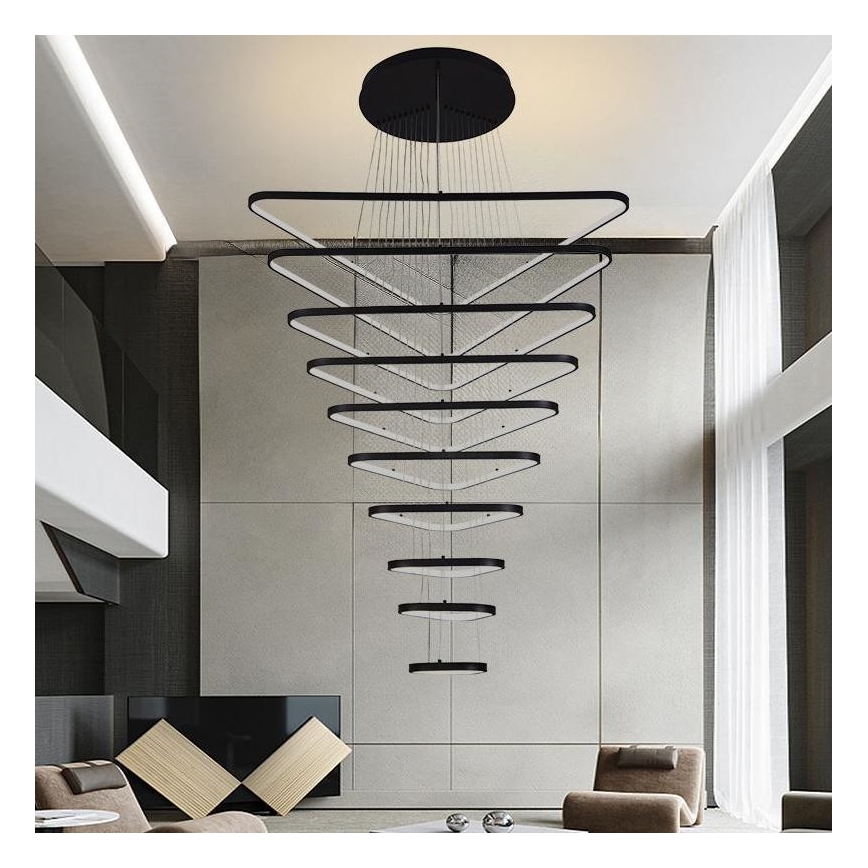 Dimbare LED hanglamp aan een koord LED/385W/230V 3000-6500K diameter 100 cm + afstandsbediening