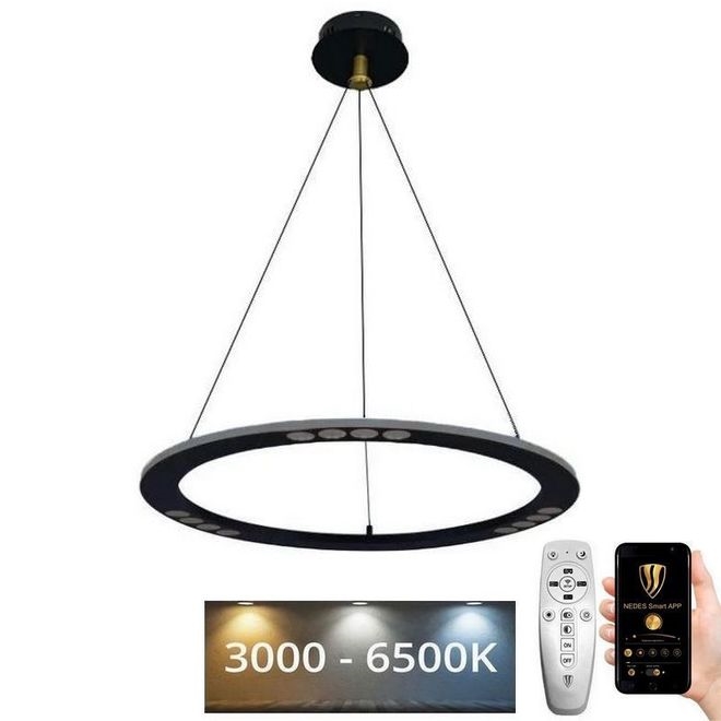 Dimbare LED hanglamp aan een koord LED/40W/230V 3000-6500K + afstandsbediening