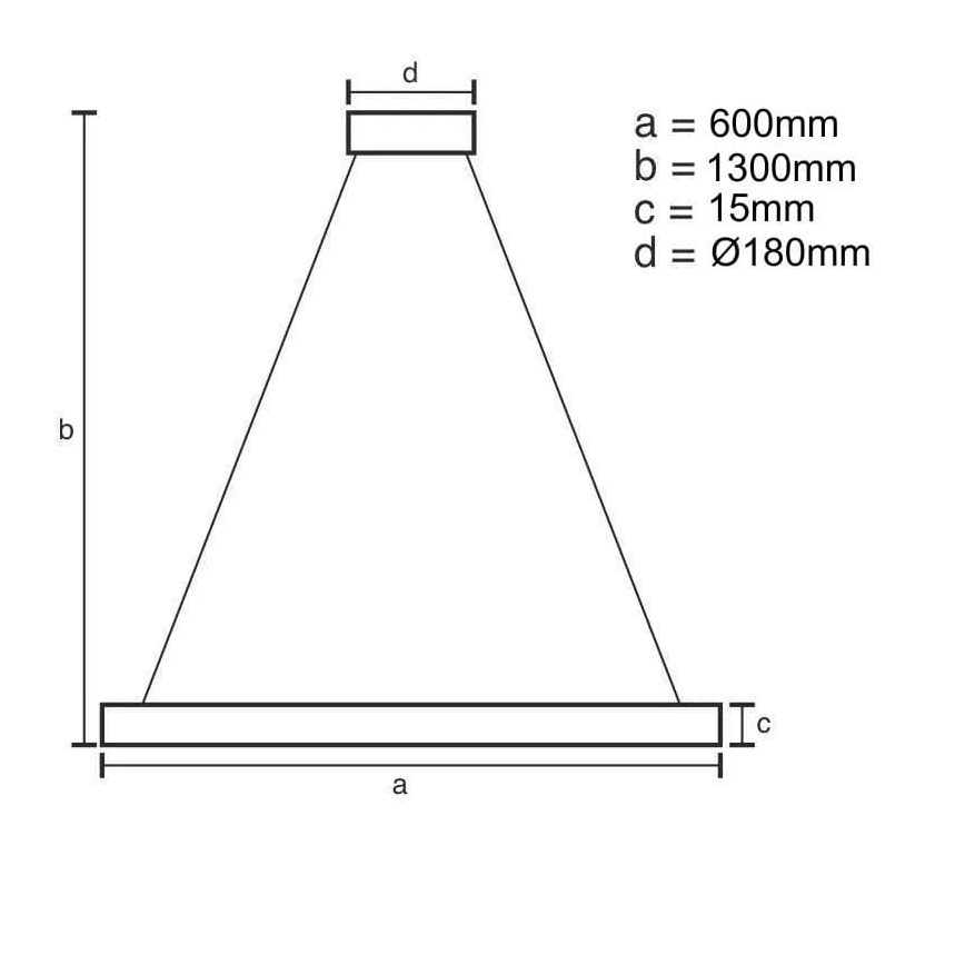 Dimbare LED hanglamp aan een koord LED/40W/230V 3000-6500K + afstandsbediening
