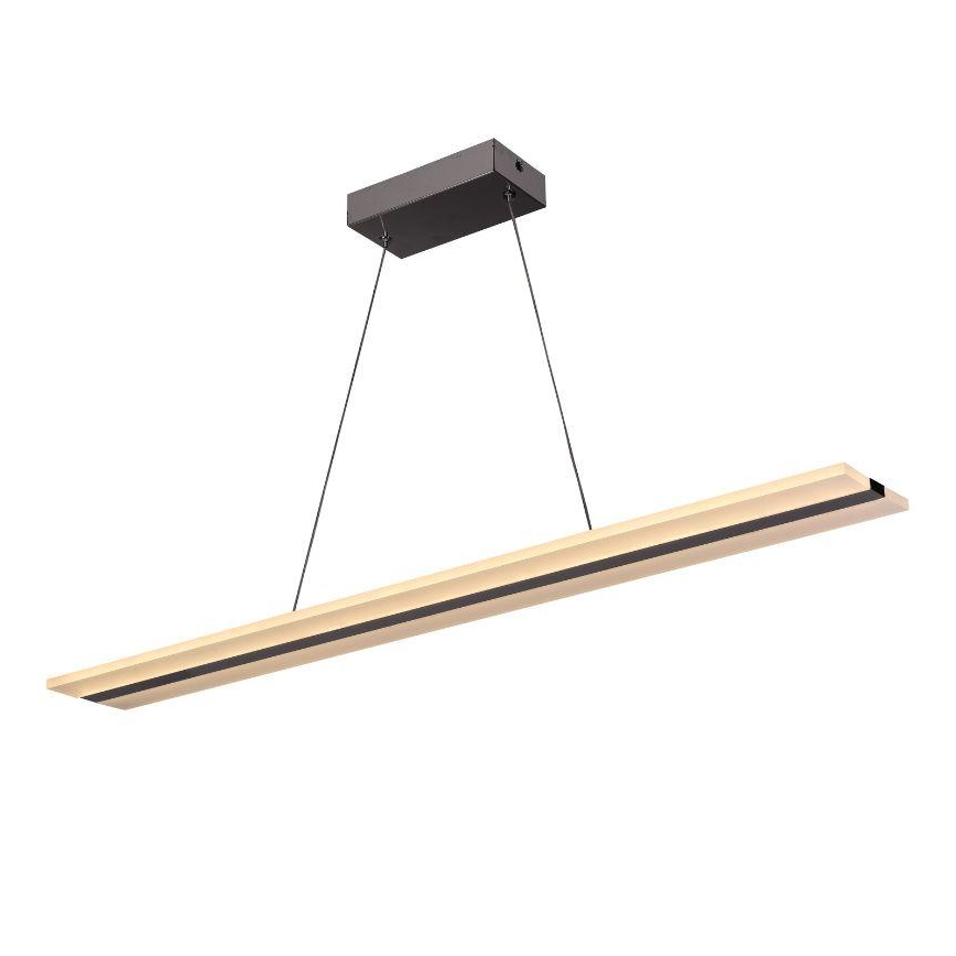 Dimbare LED hanglamp aan een koord LED/40W/230V 3000-6500K chroom + afstandsbediening