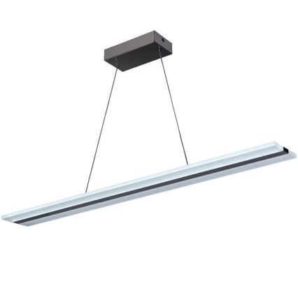 Dimbare LED hanglamp aan een koord LED/40W/230V 3000-6500K chroom + afstandsbediening