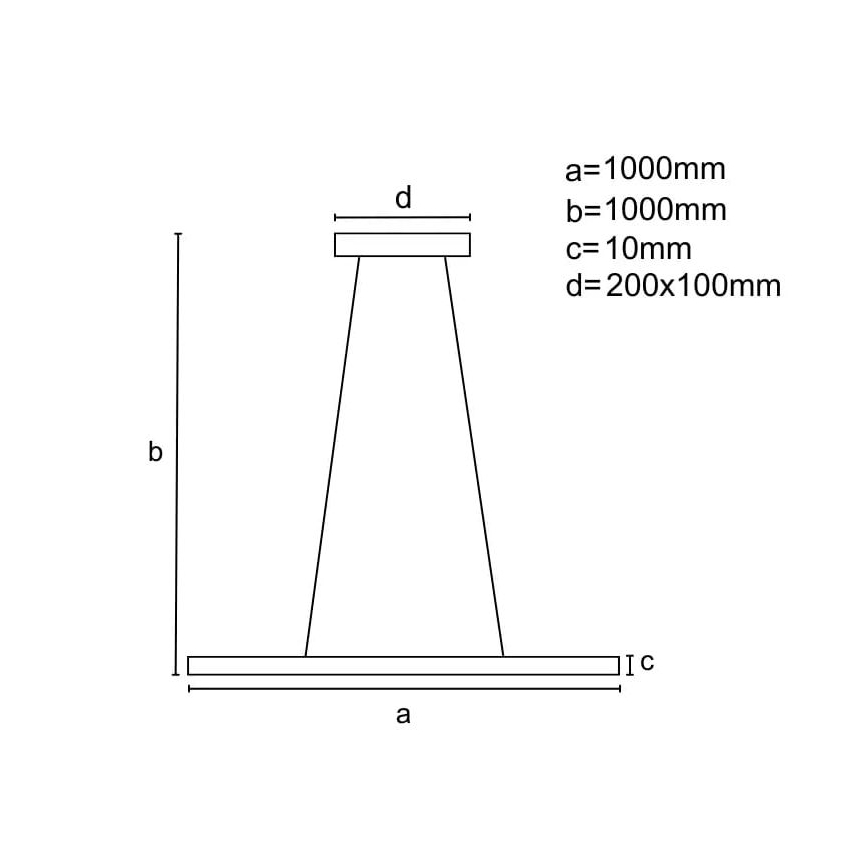 Dimbare LED hanglamp aan een koord LED/40W/230V 3000-6500K chroom + afstandsbediening