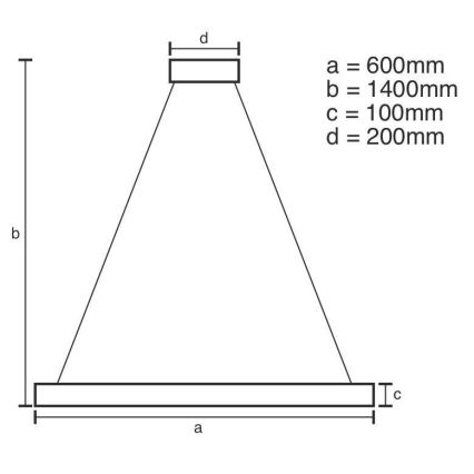 LED Dimbaar kristal Hanglamp aan een touw LED/40W/230V 3000-6500K chroom + afstandsbediening