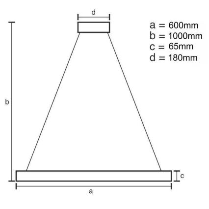 LED Dimbare kristallen hanglamp aan een snoer LED/40W/230V 3000-6500K glanzend chroom + afstandsbediening