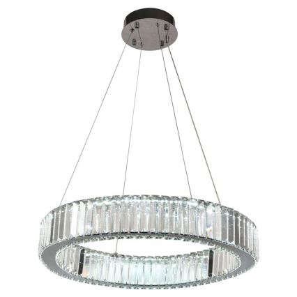 LED Dimbaar kristal Hanglamp aan een touw LED/40W/230V 3000-6500K chroom + afstandsbediening