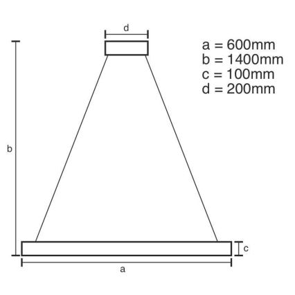 LED Dimbaar kristal Hanglamp aan een touw LED/40W/230V 3000-6500K chroom/goud + afstandsbediening