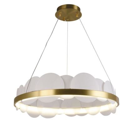 Dimbare LED hanglamp aan een koord LED/40W/230V 3000-6500K goud + afstandsbediening