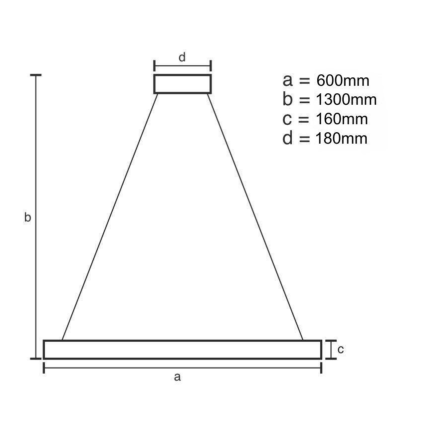 Dimbare LED hanglamp aan een koord LED/40W/230V 3000-6500K goud + afstandsbediening