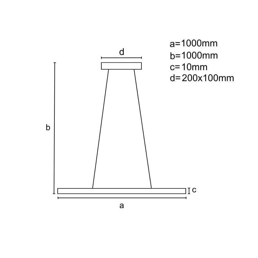 Dimbare LED hanglamp aan een koord LED/40W/230V 3000-6500K wit + afstandsbediening
