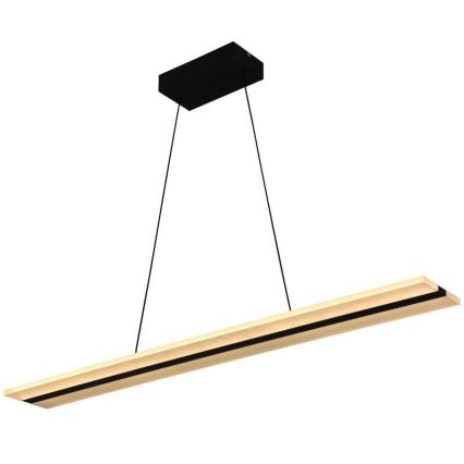 Dimbare LED hanglamp aan een koord LED/40W/230V 3000-6500K zwart + afstandsbediening