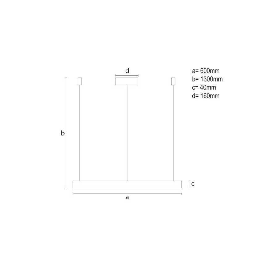 Dimbare LED hanglamp aan een koord LED/42W/230V 3000-6500K + afstandsbediening