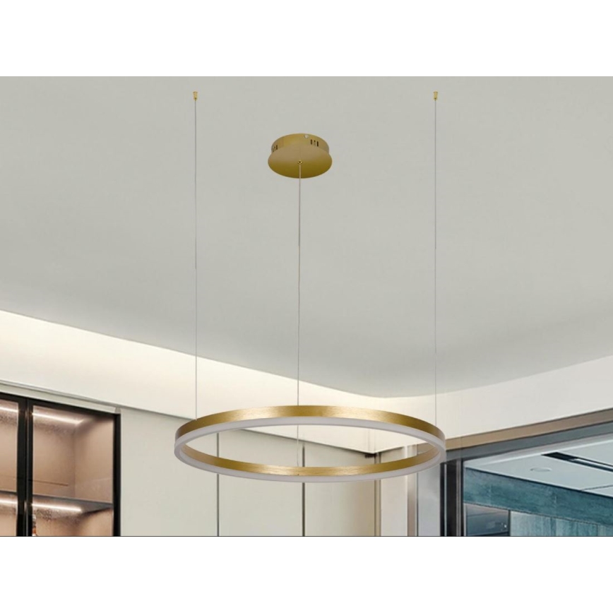Dimbare LED hanglamp aan een koord LED/42W/230V 3000-6500K diameter 60 cm + afstandsbediening
