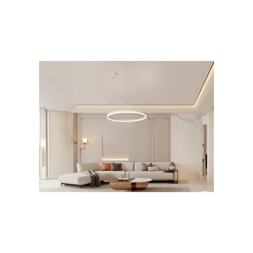 Dimbare LED hanglamp aan een koord LED/42W/230V 3000-6500K diameter 60 cm + afstandsbediening