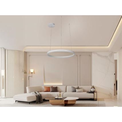 Dimbare LED hanglamp aan een koord LED/42W/230V 3000-6500K diameter 60 cm + afstandsbediening
