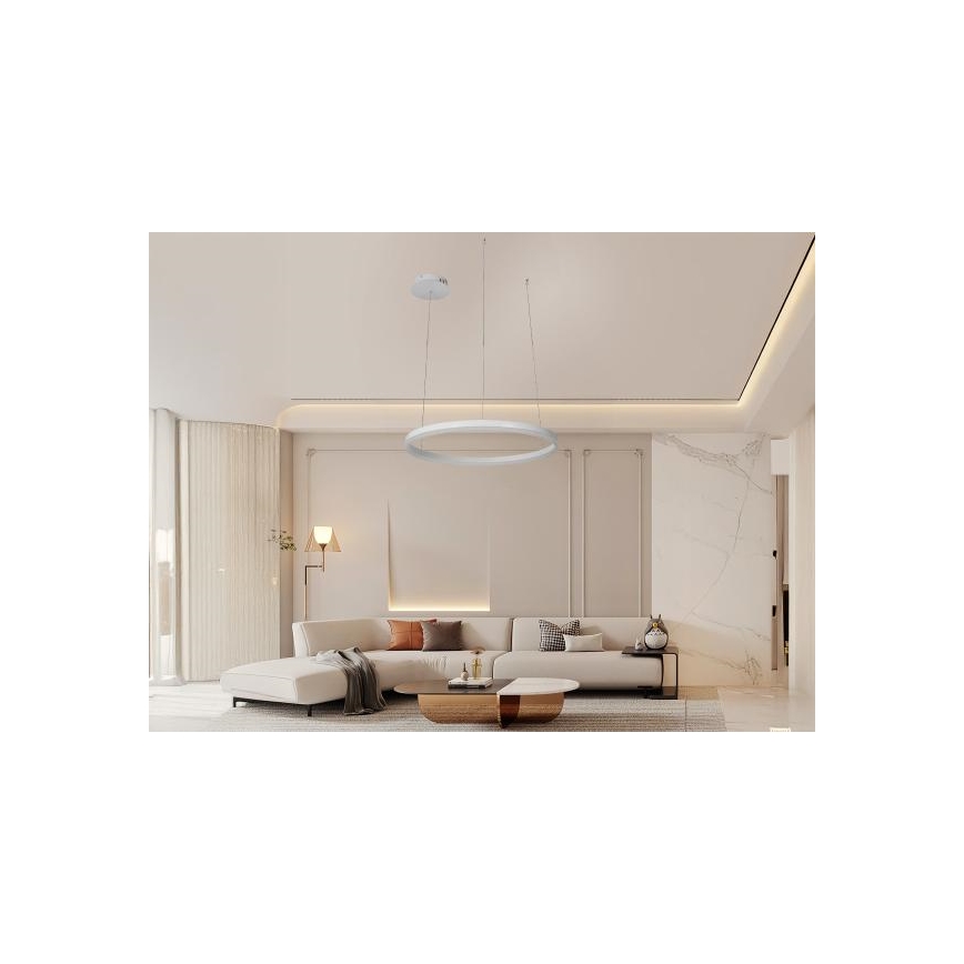 Dimbare LED hanglamp aan een koord LED/42W/230V 3000-6500K diameter 60 cm + afstandsbediening