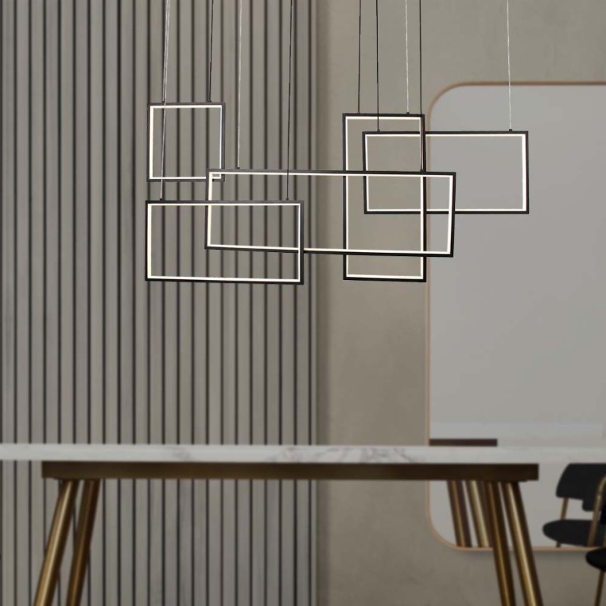 Dimbare LED hanglamp aan een koord LED/45W/230V 3000K zwart