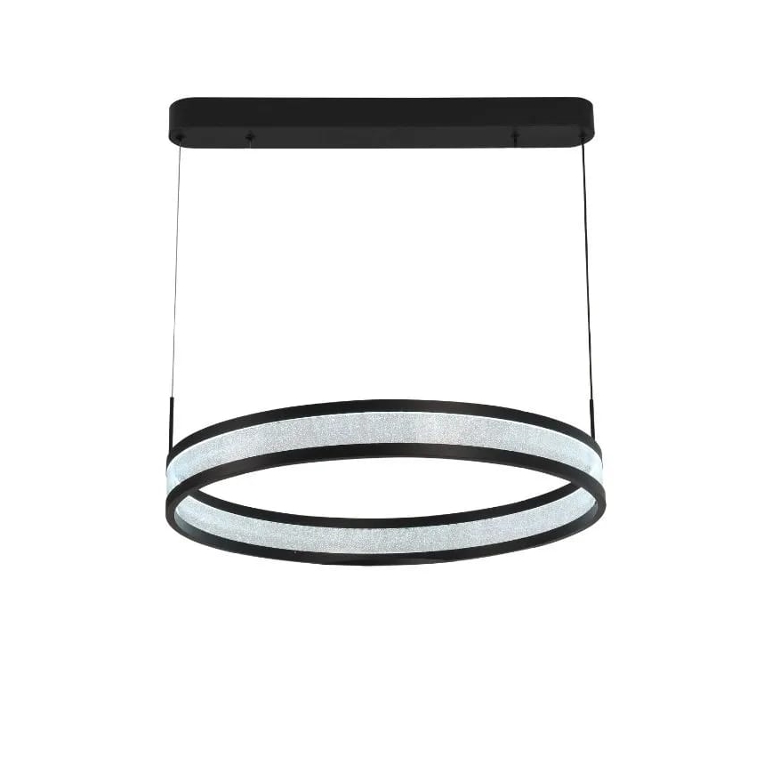 Dimbare LED hanglamp aan een koord LED/45W/230V 3000-6500K zwart + afstandsbediening