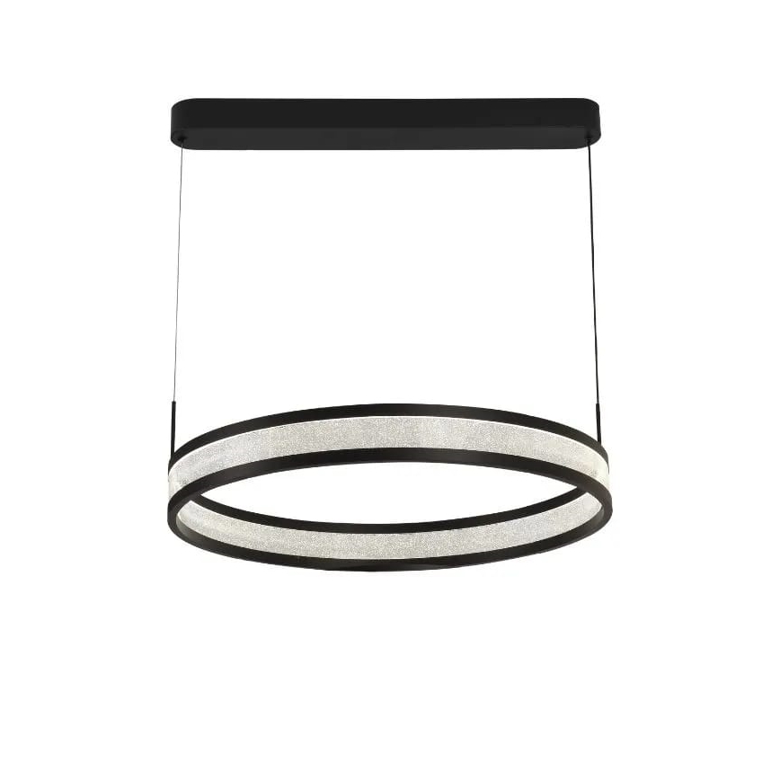 Dimbare LED hanglamp aan een koord LED/45W/230V 3000-6500K zwart + afstandsbediening