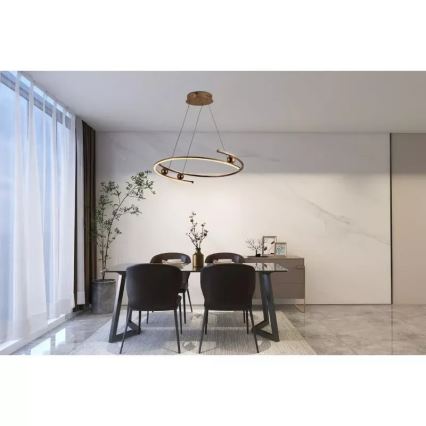 Dimbare LED hanglamp aan een koord LED/50W/230V 3000-6500K + afstandsbediening