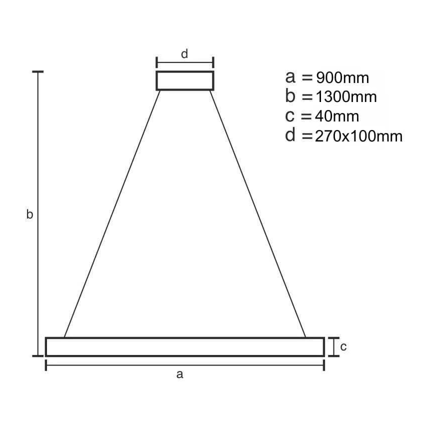Dimbare LED hanglamp aan een koord LED/55W/230V 3000-6500K + afstandsbediening
