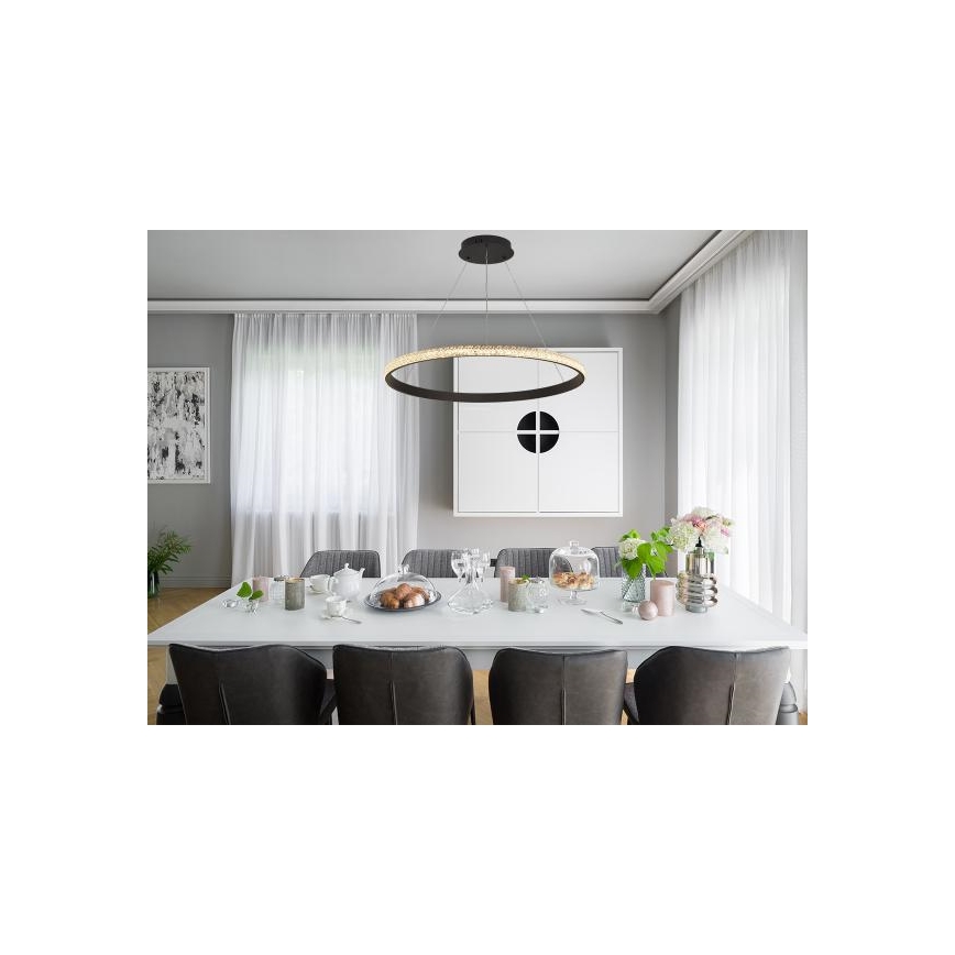 Dimbare LED hanglamp aan een koord LED/55W/230V 3000-6500K + afstandsbediening