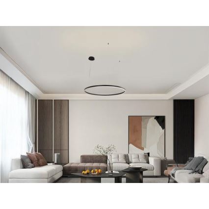 Dimbare LED hanglamp aan een koord LED/55W/230V 3000-6500K + afstandsbediening